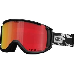 Giro Revolt Ski/Sneeuwbril - Zwart & Wit Gebeitst - Vivid Ember Lens
