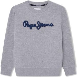 Pepe Jeans Nieuw Lamonty Crew Sweatshirt voor jongens, Grijs (Marl Grijs), 10 jaar