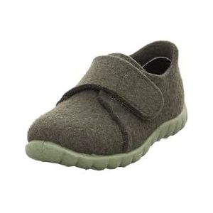 Superfit - Pantoffel Happy - Groen - Wolvilt - Klittenband