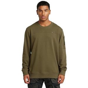 G-Star RAW - Tweeter Sleeve Pocket - Trui - Groen - Biologisch Katoen