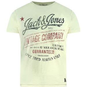 Jack & Jones Company heren T-shirt - ronde hals - korte mouwen - - Large