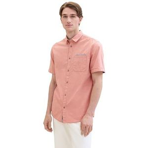 TOM TAILOR heren overhemd, 35406 - Coral Small Structuur, XXL