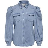 ONLY Mallory Ls Denim Shirt, blauw (light blue denim), XS