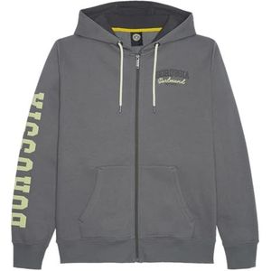 Borussia Dortmund BVB Explorer Sweatjack voor heren, gebreid vest, grijs, L