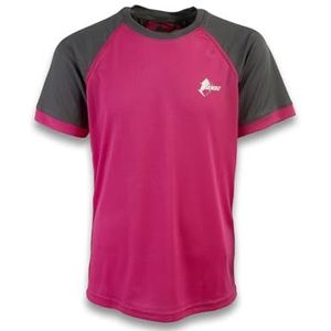 Ande Unisex Kids New Pertusio Jr T-shirt | Outdoor, Fuchsia/Antraciet, 10 jaar, fuchsia/antraciet, 10 Jaar