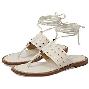 Michael Kors Jagger platte sandalen voor dames, Beige Lt Cream, 40 EU