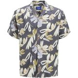 Overhemd - Bloemenprint - Viscose - Comfort Fit - Kwartmouw