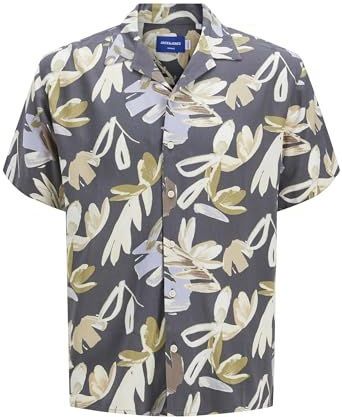 Overhemd - Bloemenprint - Viscose - Comfort Fit - Kwartmouw