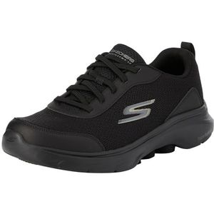 Skechers Go Walk 7 Sneakers voor heren, Zwart Textiel Synthetisch, 44 EU