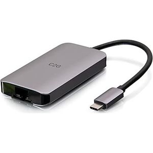 C2G USB C 4-in-1 Mini Dock met HDMI, USB-A, Ethernet, en USB-C Laden, vermogen Delivery tot 100W. 4K Resolutie @ 30Hz...