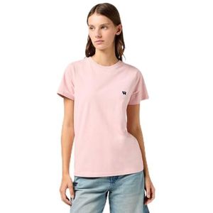 Wrangler Regular T-shirt, Zilverroze., M