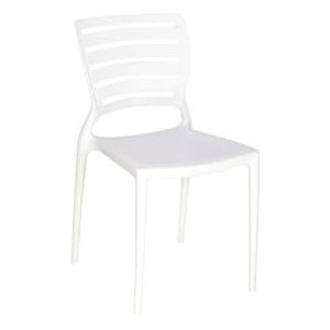 Tramontina Stoel Sofia, kunststof, kunststof stoel, polypropyleen, wit, 515x 435x 825 mm