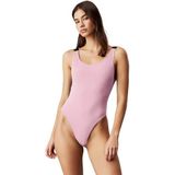 Calvin Klein - Scoop Back One Piece - Badpak - Roze (Dream Pink)