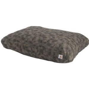 Carhartt Stevige eend hondenbed, duurzaam canvas huisdierbed met waterafstotende schaal, medium, asfalteend camouflage
