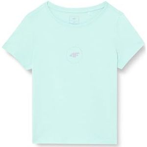 4F JUNIOR T-shirt F1111 Mint 122 voor meisjes, Munt, 122 cm