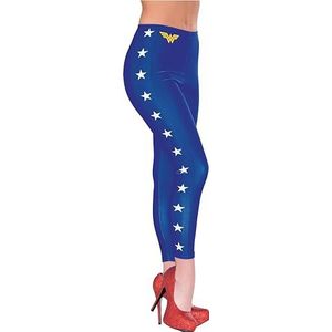 Rubies Dames Dc Comics Wonder Woman Leggings Volwassen Maat Kostuums, Wonder Woman, One Size US, Wonder Vrouw, one size