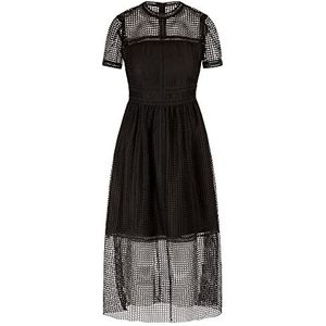 ApartFashion Dames mesh jurk, zwart, normaal, zwart, 36