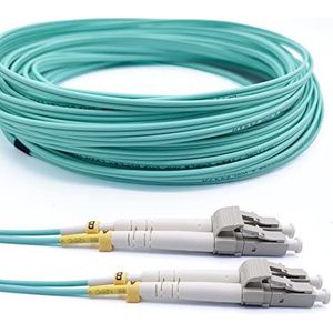 Elfcam® - Glasvezelkabel OM3 LC/UPC naar LC/UPC Multimode Duplex 50/125um LSZH (20 m, 1 stuk)
