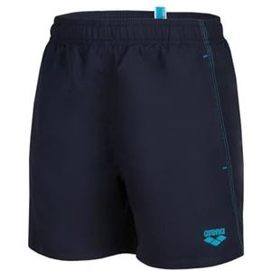 Arena Strandboxer Solid R voor jongens, Navy-turquoise, 14-15 Jaar
