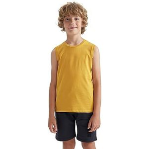 DeFacto Jongens T-shirt, geel, 5-6 Jaar