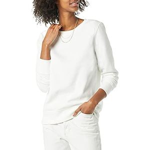 Amazon Essentials Fleece Trui met Ronde Hals (Verkrijgbaar in Grote Maten) Dames, Wit, XS