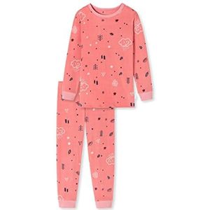 Schiesser Meisjespyjama lang pyjamaset, oudroze, 98