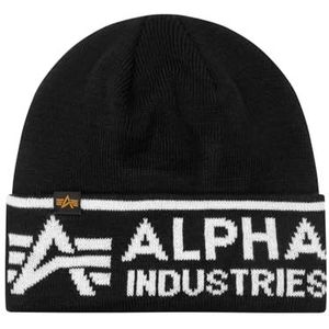 Alpha Industries AI Beanie Gebreide Acryl Muts voor Heren Black/White