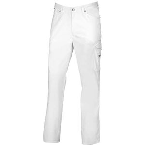 BP 1658-686-21-54l jeans voor mannen, 5-pocket-jeans, 230,00 g/m² stofmix met stretch, wit, 54 l