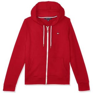 Tommy Hilfiger Damesshirt met capuchon en lange mouwen, Scharlaken, XL