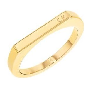Calvin Klein - Ring - Roestvrij Staal - Geelgouden Ion Plating