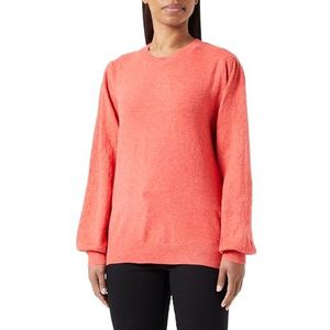 ICHI Dames IHALPA LS Pullover 171664 / Poppy Red, L, 171664/Poppy Red, L