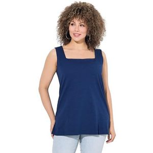 gs1 data protected company 4069787000005 Damestop met carree-hals, donkerblauw, 46-48