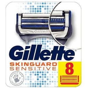 Gillette - SkinGuard Sensitive - Scheermesjes - Lot van 8 - Voor mannen met precisietondeuse