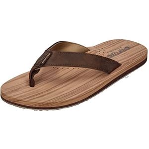 COOL shoe corp. Sin, teenslippers voor heren, Hout, 44 EU