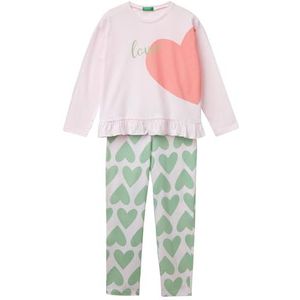 United Colors of Benetton Pyjama voor meisjes, Rosa, 120