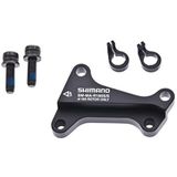 SHIMANO Ismmar180ssa Remsteunen & adapter, zwart, 180 mm