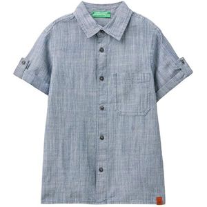 United Colors of Benetton Kinder- en jeugdhemd, Blauw, 140