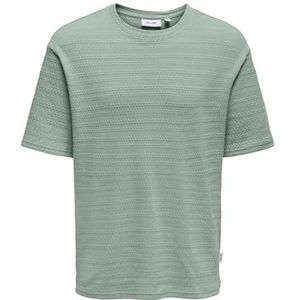 Onsgivo Reg 12 Ss Crew Knit Noos, Iceberg Green., XXL