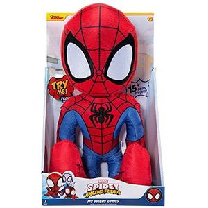 Toy Partner - Spidey pluche dier met geluiden (Spiderman), meerkleurig (SNF0006)