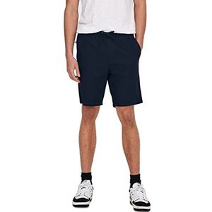 ONLY & SONS Herenshorts, effen, navy, XXL