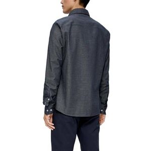 s.Oliver Herenhemd met lange mouwen, blauw, M