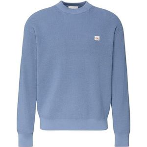 Calvin Klein - LS EZ Cotton Waffle - Sweater - Blauw