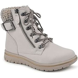 CLIFFS BY WHITE MOUNTAIN Dames hartige enkellaars, Winter witte stof trui, 36.5 EU