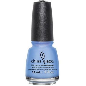 China Glaze Nail Lacquer with Hardner - Collection 2015 Road Trip - Boho blues, per stuk verpakt (1 x 14 ml)