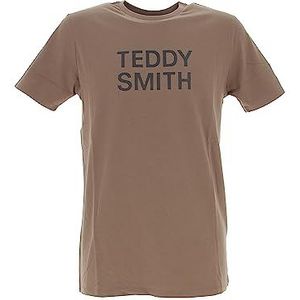 Teddy Smith Ticlass Basic MC T-shirt voor heren, Kastanje, 3XL