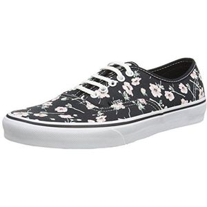 Vans U Authentieke vintage bloemen, uniseks low-top sneakers voor volwassenen, Veelkleurige Vintage Bloemen Blauwe Grafiek, 43 EU