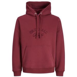 JACK & JONES Jorbleecker Branding Sweat Hood Bf, Tibetaans rood., XL