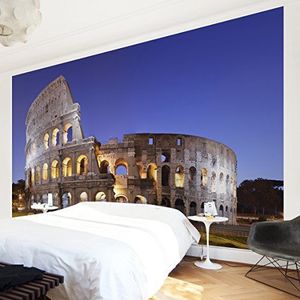 Apalis Vliesbehang verlicht Colosseum fotobehang breed | vliesbehang wandbehang wandschilderij foto 3D fotobehang voor slaapkamer woonkamer keuken | meerkleurig, 94896