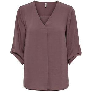 JACQUELINE de YONG dames blouse, rosébruin., 44