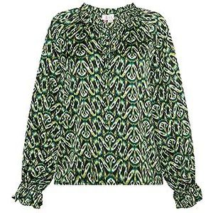 EYOTA Damesblouse, Groen meerkleurig, XS